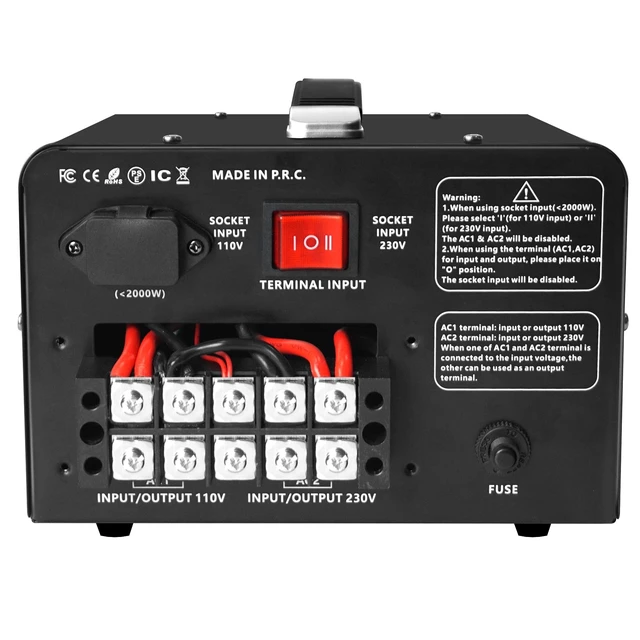 Alt view image 3 of 5 - Cantonape 5000W Voltage Converter Transformer - Heavy Duty Step Up/Down