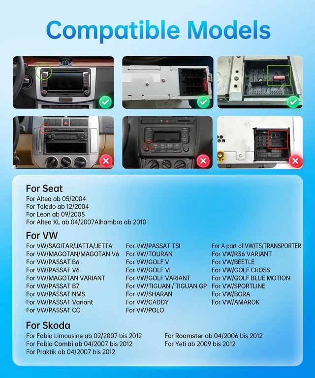 Alt view image 2 of 5 - Type-C 9inch 4G 128G Car Stereo for VW Volkswagen Seat Golf Passat Radio