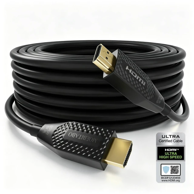 Main image of 10k 8K Fiber Optic in-wall CL3 Rated HDMI Cable Long 30FT 48Gbps Certified High speed HDMI 2.1 Cord 8K@60Hz 4K@120Hz 10K@30Hz,HDCP 2.2/2.3 eARC HDR10 Dolby Compatible with PC TV Monitor Laptop PS4/PS5