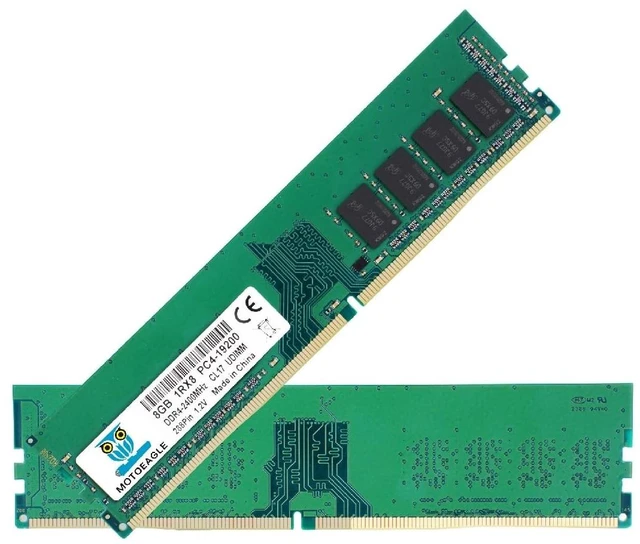 Main image of 8GB DDR4 RAM 2400MHz UDIMM PC4-19200 DDR4-2400T CL17 DIMM Non-ECC 1RX8 Desktop Memory
