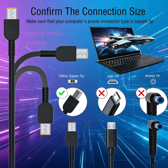 Alt view image 3 of 5 - 230W AC Adapter Power Supply Replacement for Lenovo