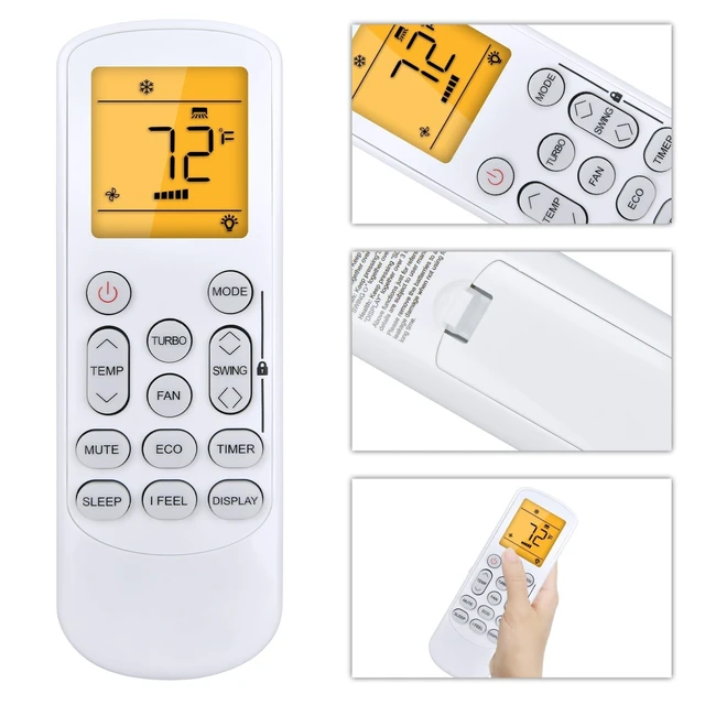Alt view image 3 of 4 - Remote Replacement for ROVSUN Split Air Conditioner 9000/12000/18000 BTU