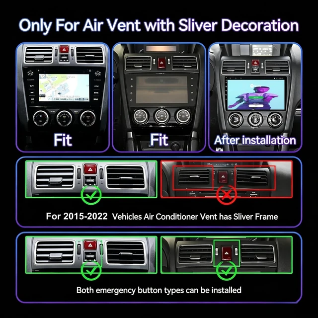 Alt view image 3 of 5 - 6+64GB Qualcomm Car Stereo Compatible with Subaru Forester XV WRX 2015-2022