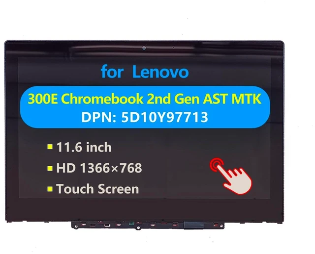 Main image of Replacement Laptop for Lenovo 300e Chromebook 2nd Gen AST Touch Screen Digitizer Assembly with Bezel 5D10N24832 5D10Y97713 LCD Display Module