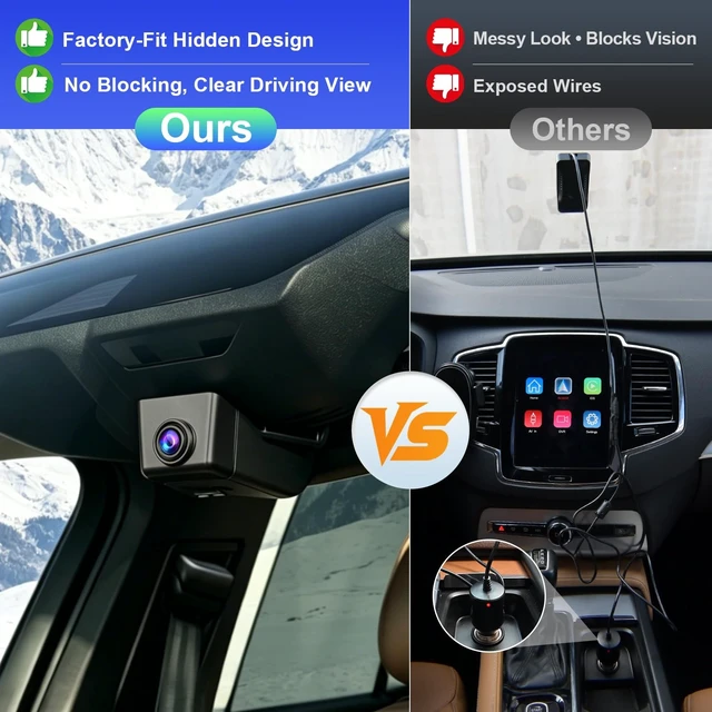 Alt view image 3 of 5 - 4K Front Dash Cam for Toyota Camry Gen8 XV70 2021-2024 OEM Look GPS APP