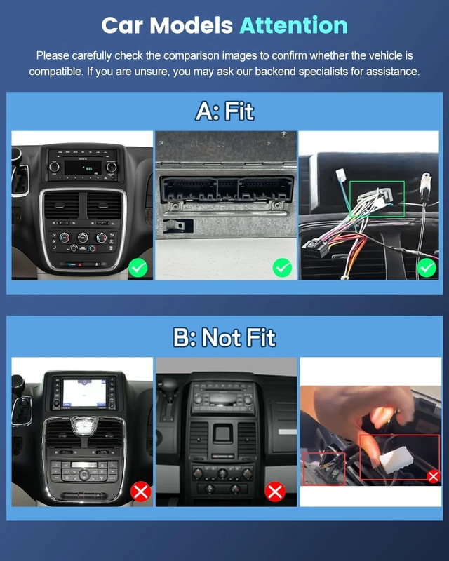 Alt view image 3 of 5 - 8Core 6+128G Car Radio for Dodge Grand Caravan and Chrysler Town & Country