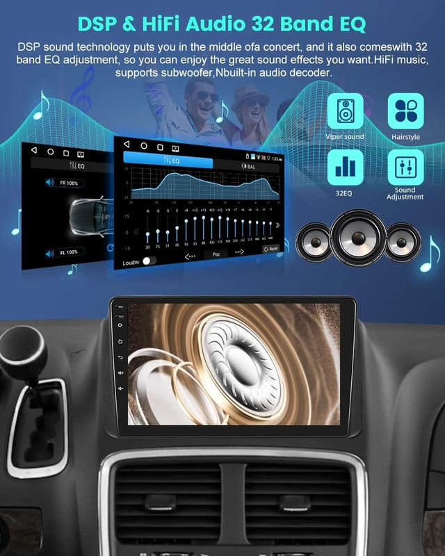 Alt view image 5 of 5 - 8Core 6+128G Car Radio for Dodge Grand Caravan and Chrysler Town & Country