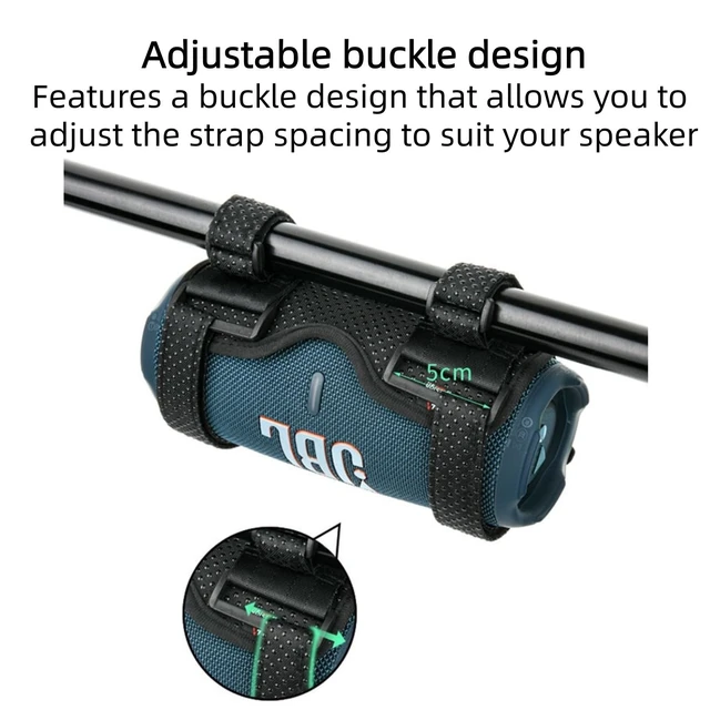 Alt view image 4 of 5 - Ferbao Portable Speaker Mount for JBL Charge 6/5/4/3/Flip 5/4/3/Beats Pill and PULSE4 Bike Bottle cage,Adjust the Strap Length as Required