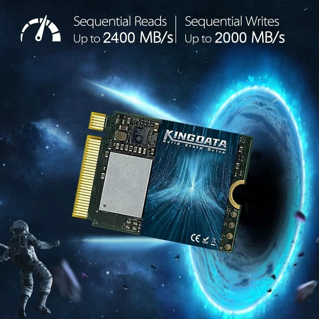 Alt view image 3 of 4 - KINGDATA M.2 2230 SSD 128GB PCIe NVMe Gen 3.0X4