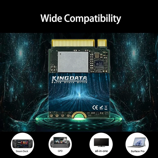 Alt view image 4 of 4 - KINGDATA M.2 2230 SSD 128GB PCIe NVMe Gen 3.0X4