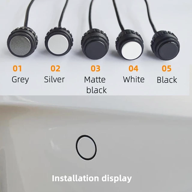 Alt view image 4 of 5 - Car Parktronic Parking Built-in Plane Sensors Rear Reversing Backup System with 4 Sensors LED Light Distance Display Warning Buzzer Distance Detection