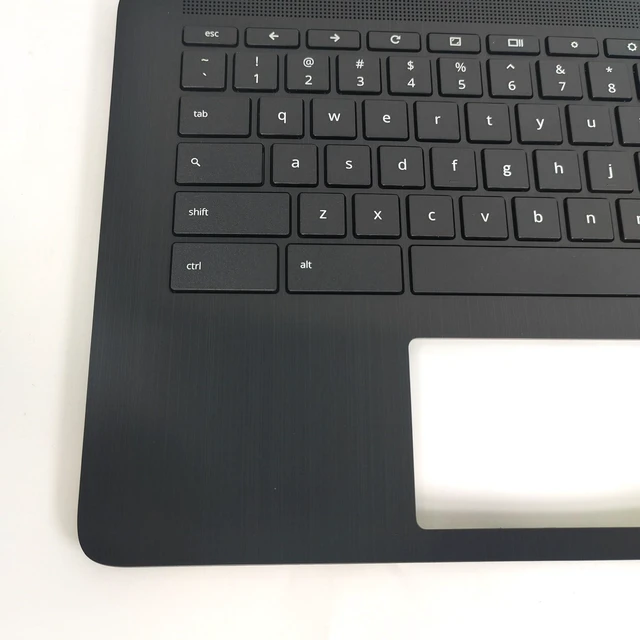 Alt view image 3 of 5 - Jxjslp Palmrest with Keyboard for HP Chromebook 14 G7,Black