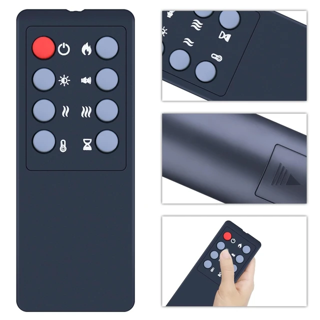 Alt view image 2 of 5 - SJUIF Replacement Remote for PuraFlame 24" Electric Fireplace EF511A EF512A