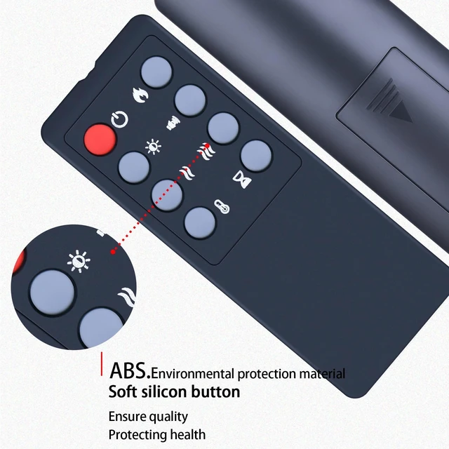 Alt view image 3 of 5 - SJUIF Replacement Remote for PuraFlame 24" Electric Fireplace EF511A EF512A