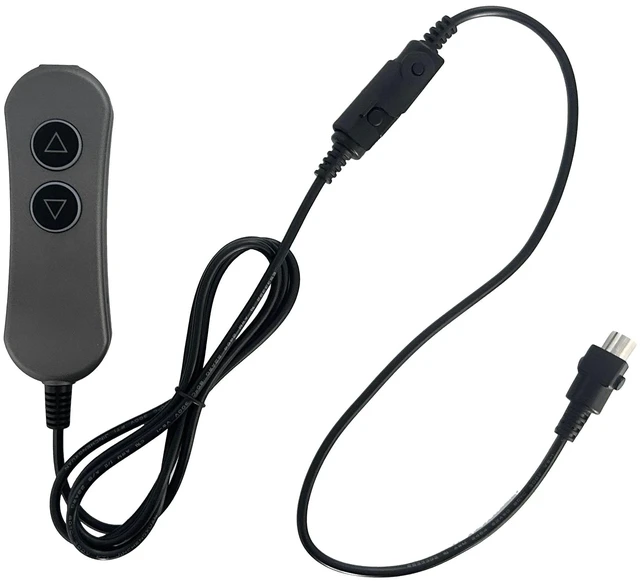 Alt view image 3 of 5 - Lift Chairs Power Recliners 2 Button 5 Pin Prong Remote Handset Controller Hand Control with USB and Backlight