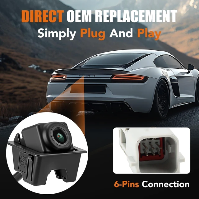 Alt view image 2 of 5 - LCWRGS Rear View Backup Camera Parking Assist Night Vision OE# 22868129
