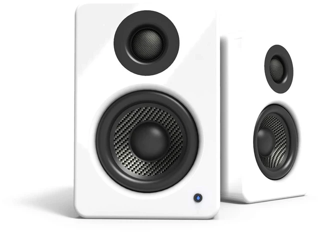 Main image of Kanto YU2GW PC Gaming Desktop Speakers ^^ 3" Composite Drivers ^^ 3/4" Silk Dome Tweeter ^^ Class D Amplifier ^^ 100 Watts ^^ Built-in USB DAC ^^ Subwoofer Output ^^ Pair ^^ Gloss White