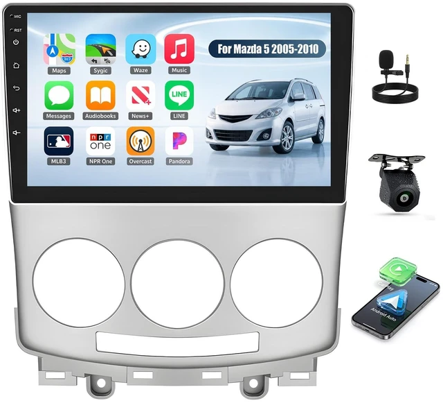 Main image of Car Radio Stereo for Mazda 5 2005-2010 Apple CarPlay Android Auto