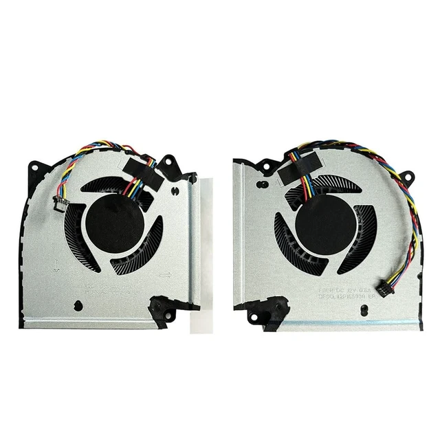 Alt view image 2 of 5 - New Replacement Cooling Fans for ASUS ROG 7 Plus G713P G713PV G713PU G713PI Series Laptop P/N:FQLP 13NR0C50P01011 DFSCL42P06593Q FQLN 13NR0C50P02011 DFSCL42P16593Q 12V 0.6A Fan