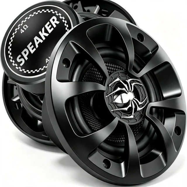 Main image of 5.25 Inch Speakers, 2-Way 600W Max 4 Ohm 5" Coaxial Speaker Car Audio