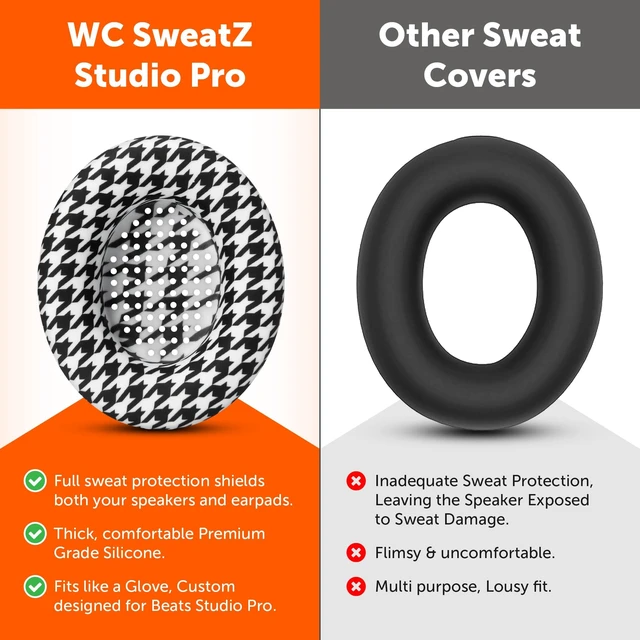 Alt view image 3 of 5 - WC SweatZ Studio Pro - Patented Silicone Earpad Covers for Beats Studio Pro