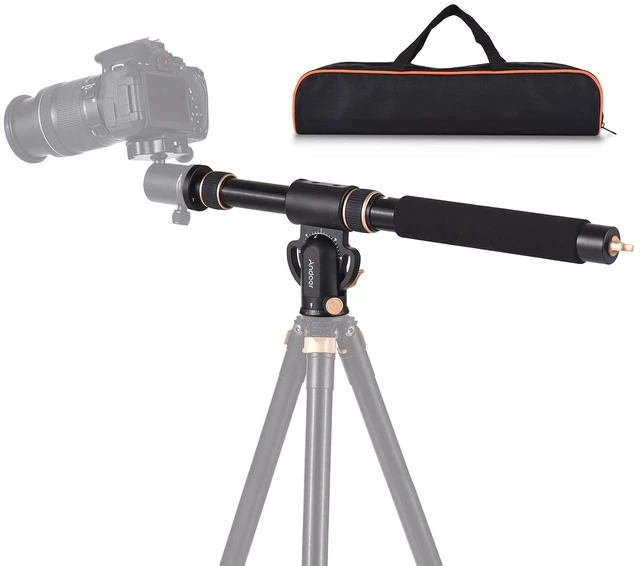 Main image of Andoer Universal Tripod Extension Arm Aluminum Alloy Detachable Extender Horizontal Centre Column for Tripod 48-106cm Retractable Tripod Boom Arm with 360 Rotatable Base 5kg Load Capacity
