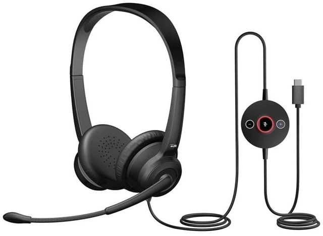 Main image of Cyber Acoustics USB-C Headset with ENC and in-Line Controls (AC-204ENC-C)