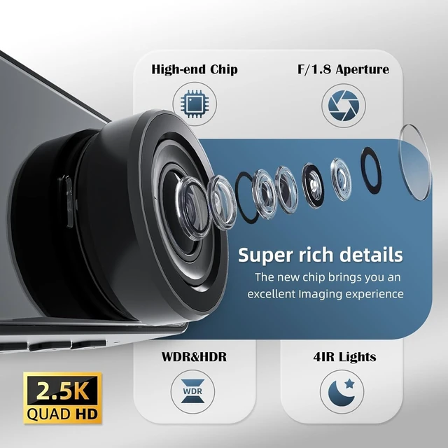 Alt view image 2 of 5 - 3 Channel Dash Cam Front and Rear Inside, Triple Dash Camera for Cars, 2.5K UHD Dash Cam, 3.18" IPS Large Screen, IR Night Vision, 24/7 Recording Parking Mode Monitor, Free 64G SD Card