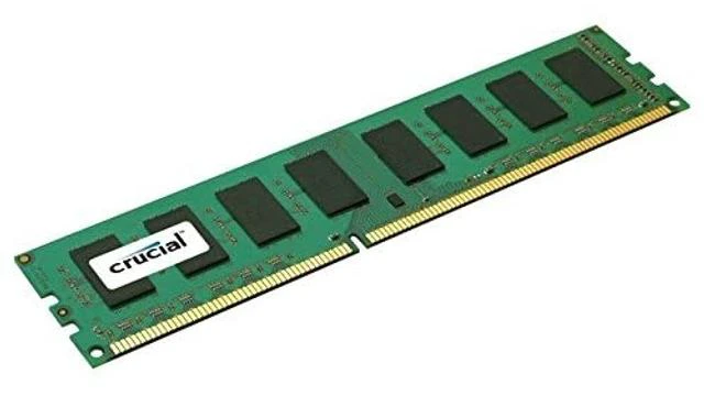 Alt view image 2 of 5 - Crucial 8GB Single DDR3 1600 MT/s PC3-12800 CL11 Unbuffered UDIMM 240-Pin Desktop Memory CT102464BA160B