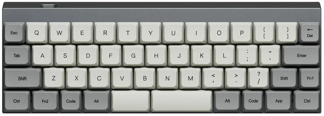 Main image of VORTEXKEYBOARD Vortex Core Plus Retro Grey Aluminum 40% Wireless Hot Swap Low Profile Mechanical Keyboard Gat Low Profile Blue