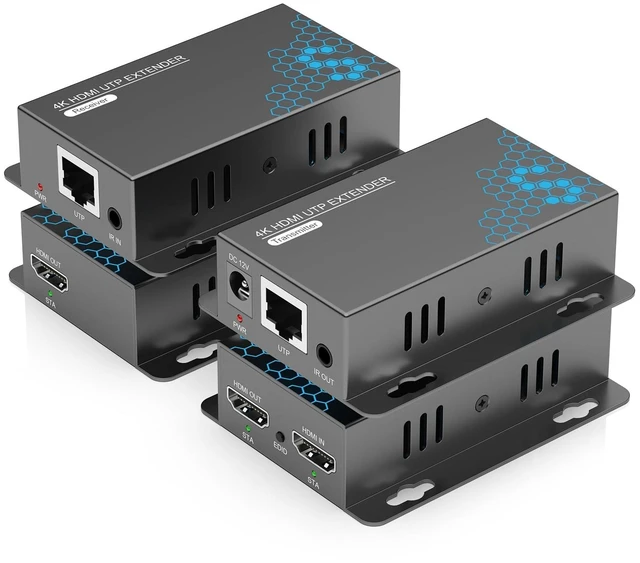 Main image of KVZOO 4K HDMI Extender Over Ethernet CAT5e/CAT6/6a/CAT7 230FT 4K@30Hz