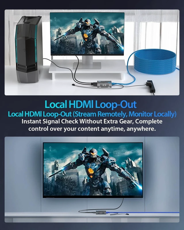 Alt view image 5 of 5 - KVZOO 4K HDMI Extender Over Ethernet CAT5e/CAT6/6a/CAT7 230FT 4K@30Hz