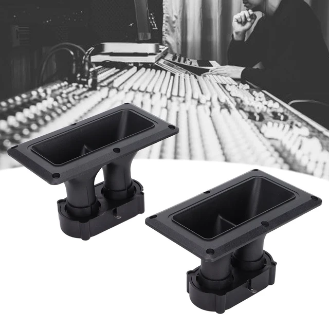 Alt view image 4 of 5 - 2x75/150W Wide Dispersion Horn Tweeter Dual Drive Ceramic High Sensitivity Piezoelectric Speaker, Excellent Acoustic Performance, for DJs, Car Audio, Pro PA Speakers