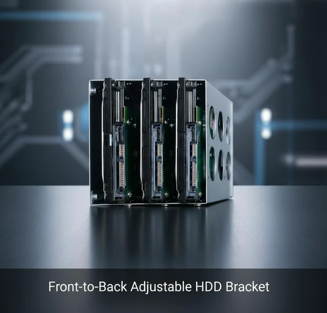 Alt view image 5 of 5 - IPCHASSIS 4U 19-Inch Industrial Computer Case Rackmount PC Chassis 360 Liquid CPU AIO Support,