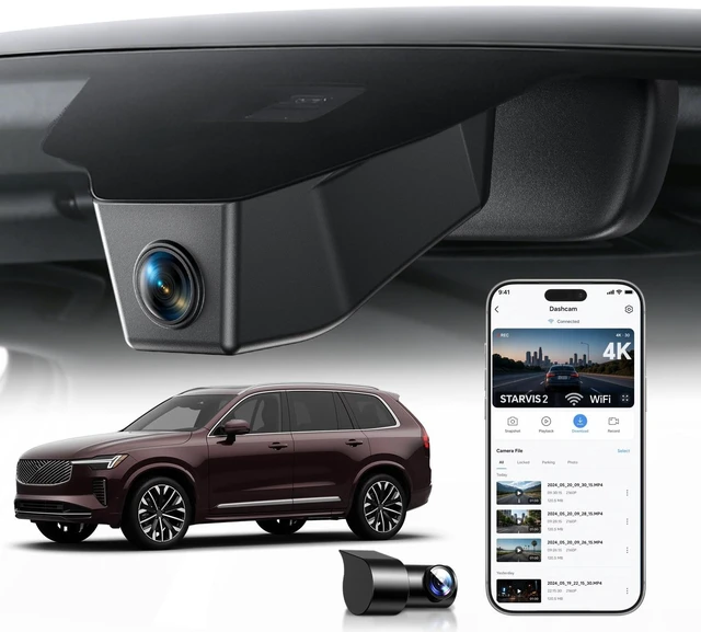 Main image of OEM-Fit 4K Dual Dash Cam for Volvo XC90 2023-2026 (2023-2026 XC90 Dual Cam)