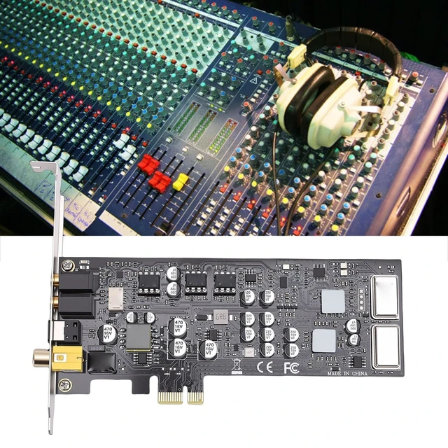 Alt view image 3 of 5 - VBESTLIFE PCIE Sound Card, Support for CM6635, HiFi, 127dB & -120dB THD N, 16/24bit Sound Card PCI Express Adapter