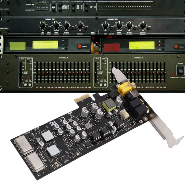 Alt view image 4 of 5 - VBESTLIFE PCIE Sound Card, Support for CM6635, HiFi, 127dB & -120dB THD N, 16/24bit Sound Card PCI Express Adapter