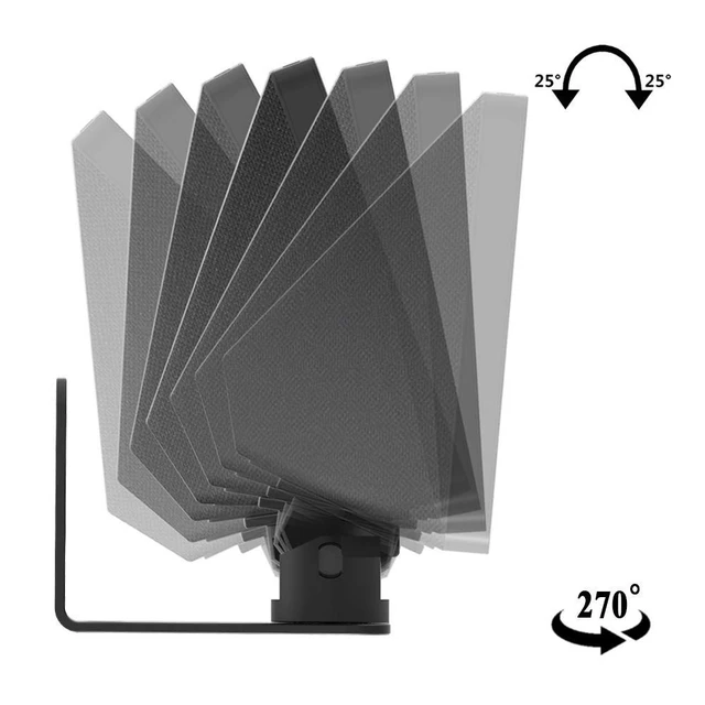 Alt view image 2 of 5 - Wall Mount Stand for Ech_oo Show 10 (2nd Generation) Horizontal 270 Degrees Rotation Longitudinal Angle Change Base silverNot fit Ech_oo Show 8 & Ech_ooo Show 5, Only fit Ech_oo Show 10 Generation