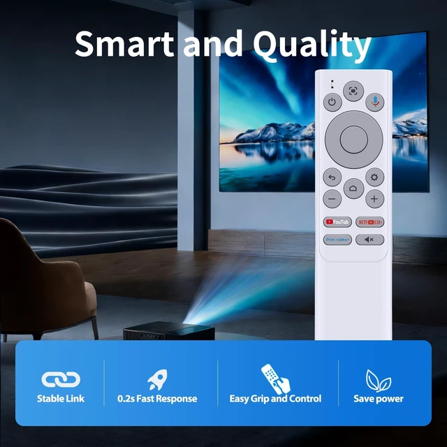 Alt view image 3 of 5 - New Replacement Voice Remote Control for Nebula Projector Mars 3 Air