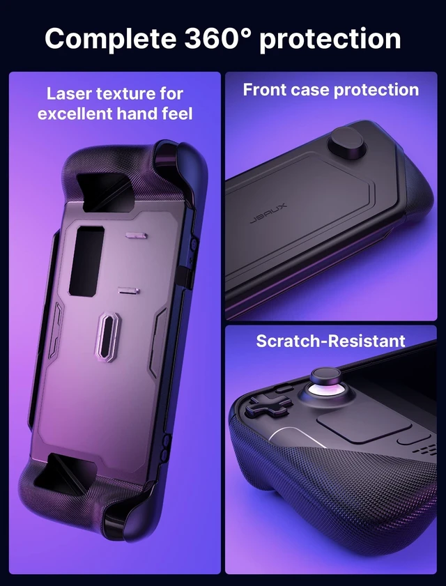 Alt view image 5 of 5 - JSAUX ModCase for Steam Deck/Steam Deck OLED, PC0104 Modular Valve Steam Deck Case Include Protective Case, Face Cover, Cooling Fan, Metal Bracket and Strap - Cooler Set