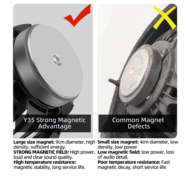 Alt view image 3 of 5 - 6.5 Inch Car Speakers 1000W Glass Fiber Cone Woofer 6.5" Speaker Car Audio
