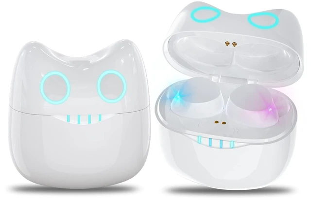 Main image of AMAFACE Wireless Earbuds for Kids, Headphones with Cute Panda Charging Case with Mic, Noise Cancelling,Typ-C, 3D Stereo Waterproof Bluetooth Buds for Sport & Outwork,3 x Ear caps(S,M,L)
