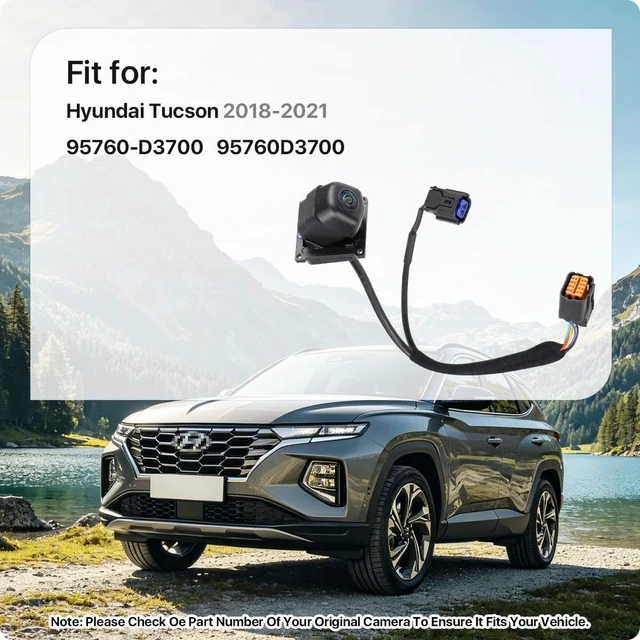 Alt view image 2 of 5 - 95760-D3700 Rear View Camera Replacement for Hyundai Tucson 2018-2021, OE Backup Cam Replaces 95760D3700 by GreenYi