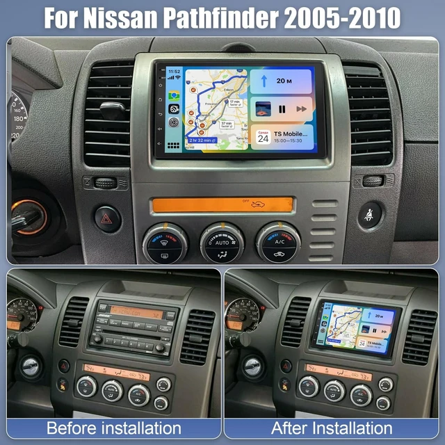 Alt view image 2 of 5 - Android Car Radio Stereo for Nissan Pathfinder 2005-2010 Update Stereo 7 Inch IPS Touch Screen with Wireless Carplay & Android Auto Mirror Link GPS WiFi BT FM/RDS Backup Camera 2+32G