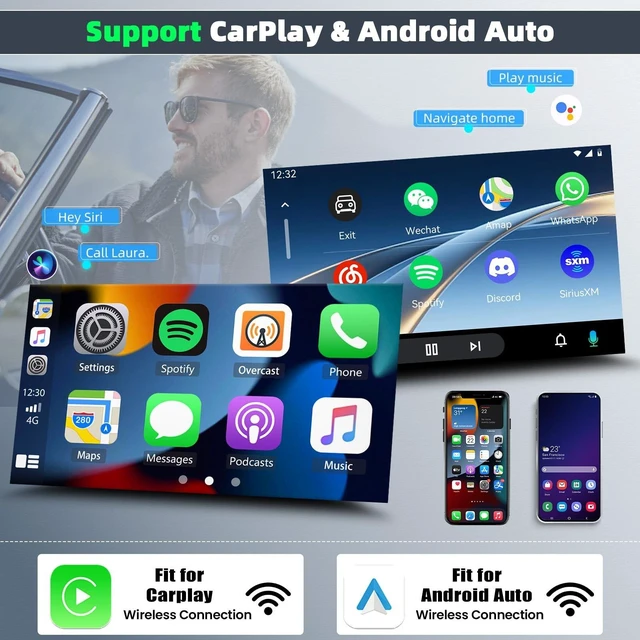 Alt view image 4 of 5 - Android Car Radio Stereo for Nissan Pathfinder 2005-2010 Update Stereo 7 Inch IPS Touch Screen with Wireless Carplay & Android Auto Mirror Link GPS WiFi BT FM/RDS Backup Camera 2+32G