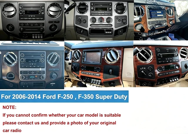 Alt view image 2 of 5 - 10" Car Stereo for Ford F-250 F-350 Super Duty 2006-2014 Upgrade Rotated