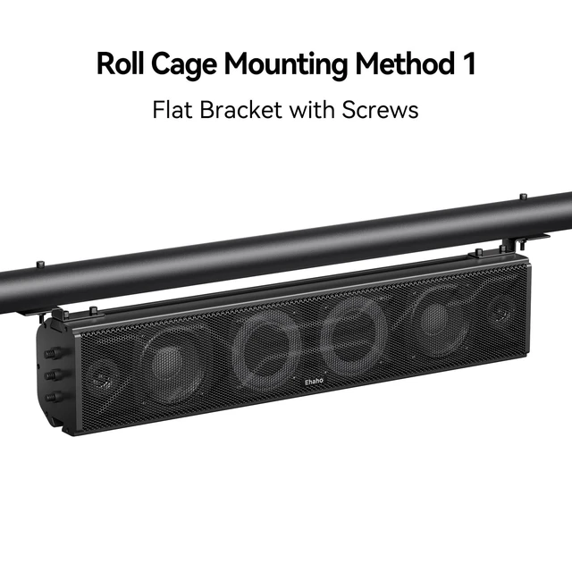 Alt view image 5 of 5 - Ehaho Universal Mounting Kit Z-Type Flat Bracket, Compatible with T101, T102 Sound Bars for UTVs, ATVs, and Golf Carts