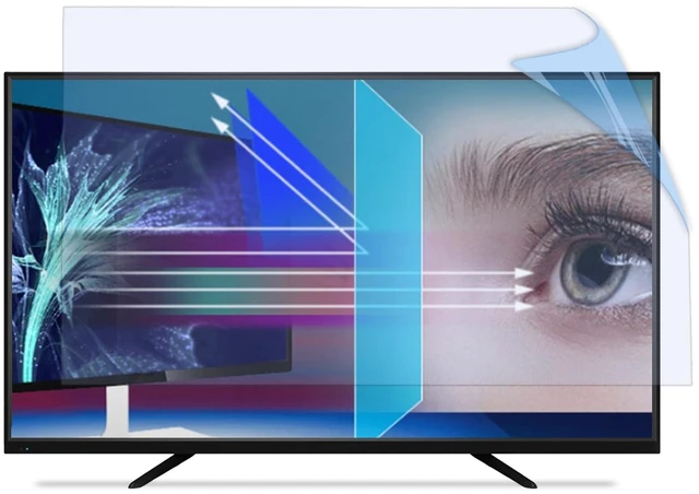 Main image of JC JCSKY 50 Inch Anti Glare tv Screen Cover, TV Screen Protector Frosted Anti Glare Film Blue Light Dustproof Scratch Filter, New Protect Your Eyes, Reduce Eye Fatigue, 50Inch (1095 * 616mm)