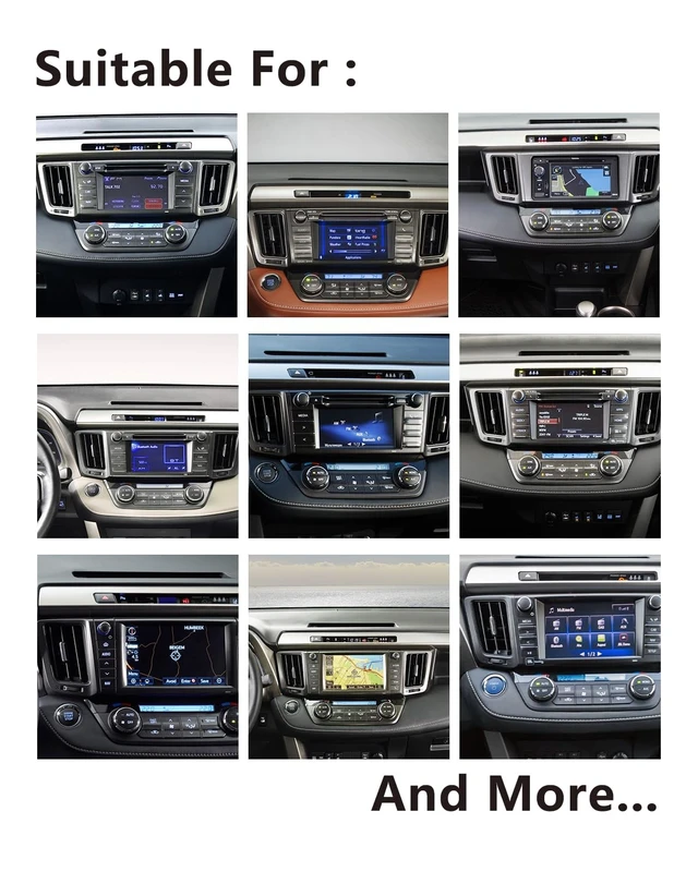 Alt view image 3 of 5 - Car Radio for Toyota RAV4 (2013-2018) with CarPlay Camera Bluetooth GPS USB