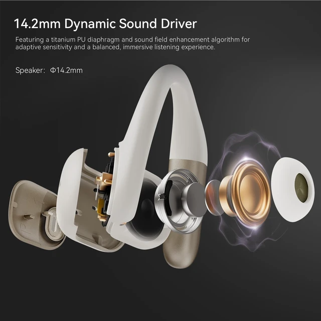 Alt view image 3 of 5 - BUGANI Open Ear Headphones Open Ear Earbuds Running Earbuds Wireless